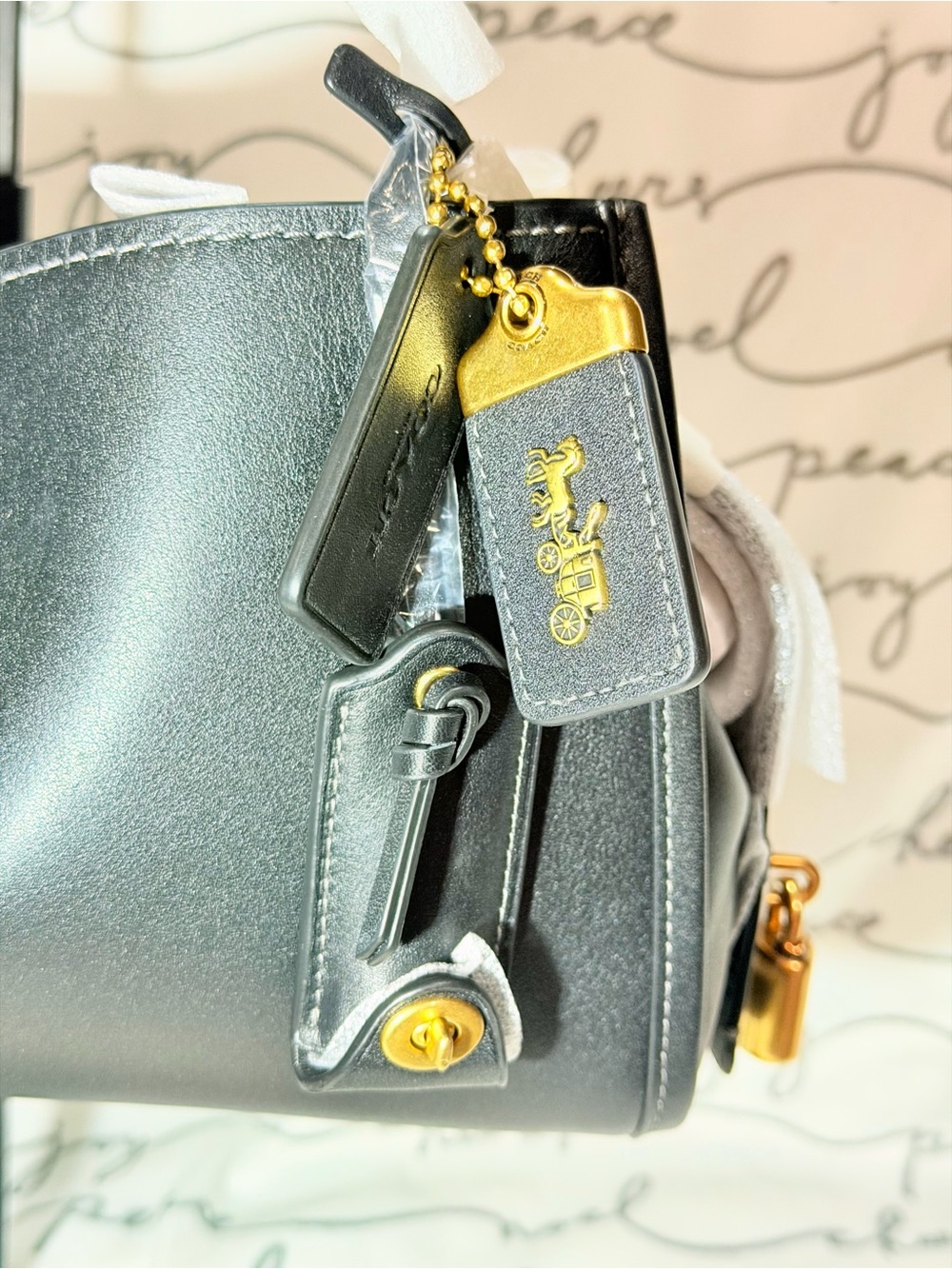 Coach Rogue 34 Soft Leather East-West Shoulder Bag NWT - Picture 3 of 11